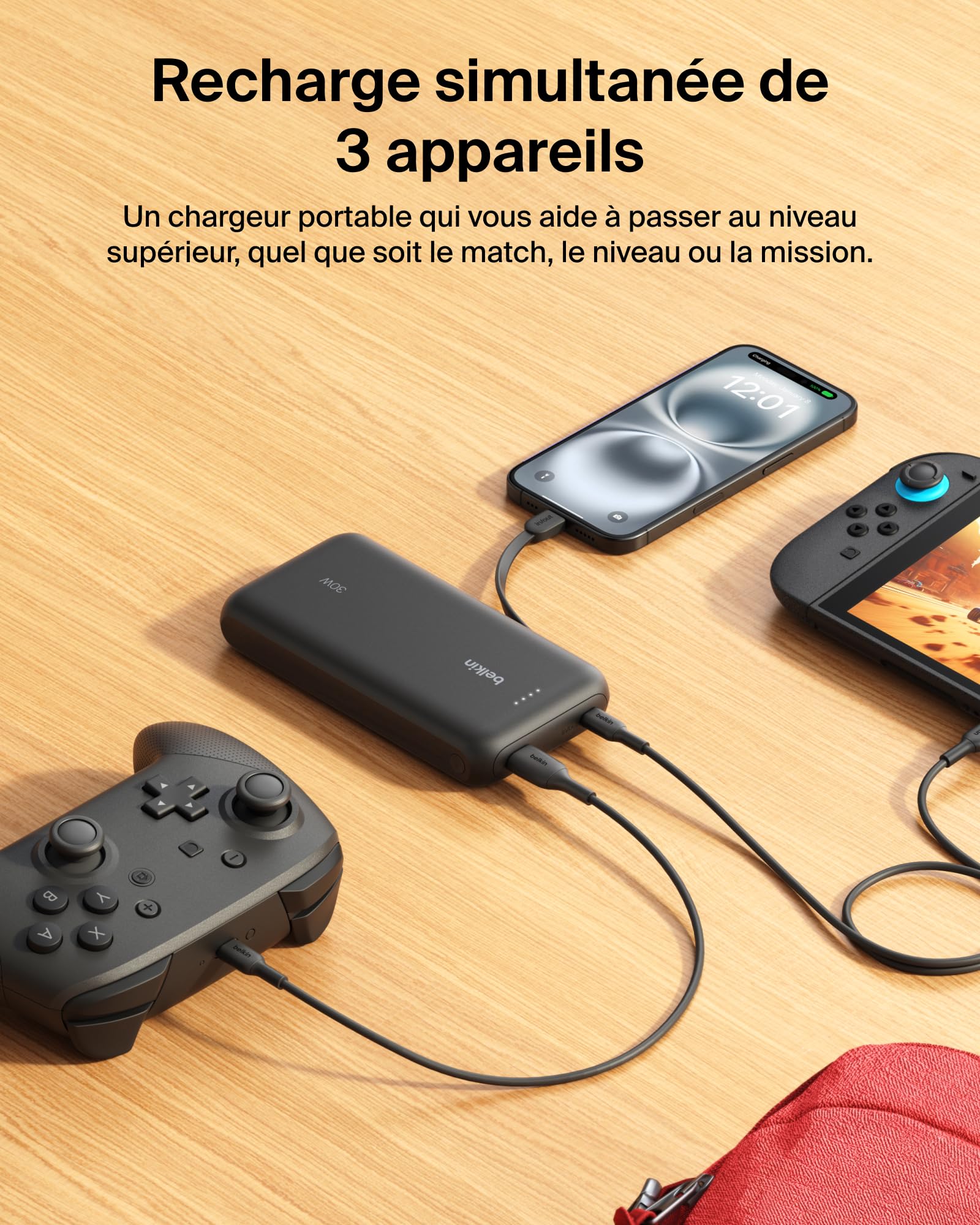 belkin-gaming-batterie-externe-20000-mah-30-w-c-ble-usb-c-int-gr-noire image 4