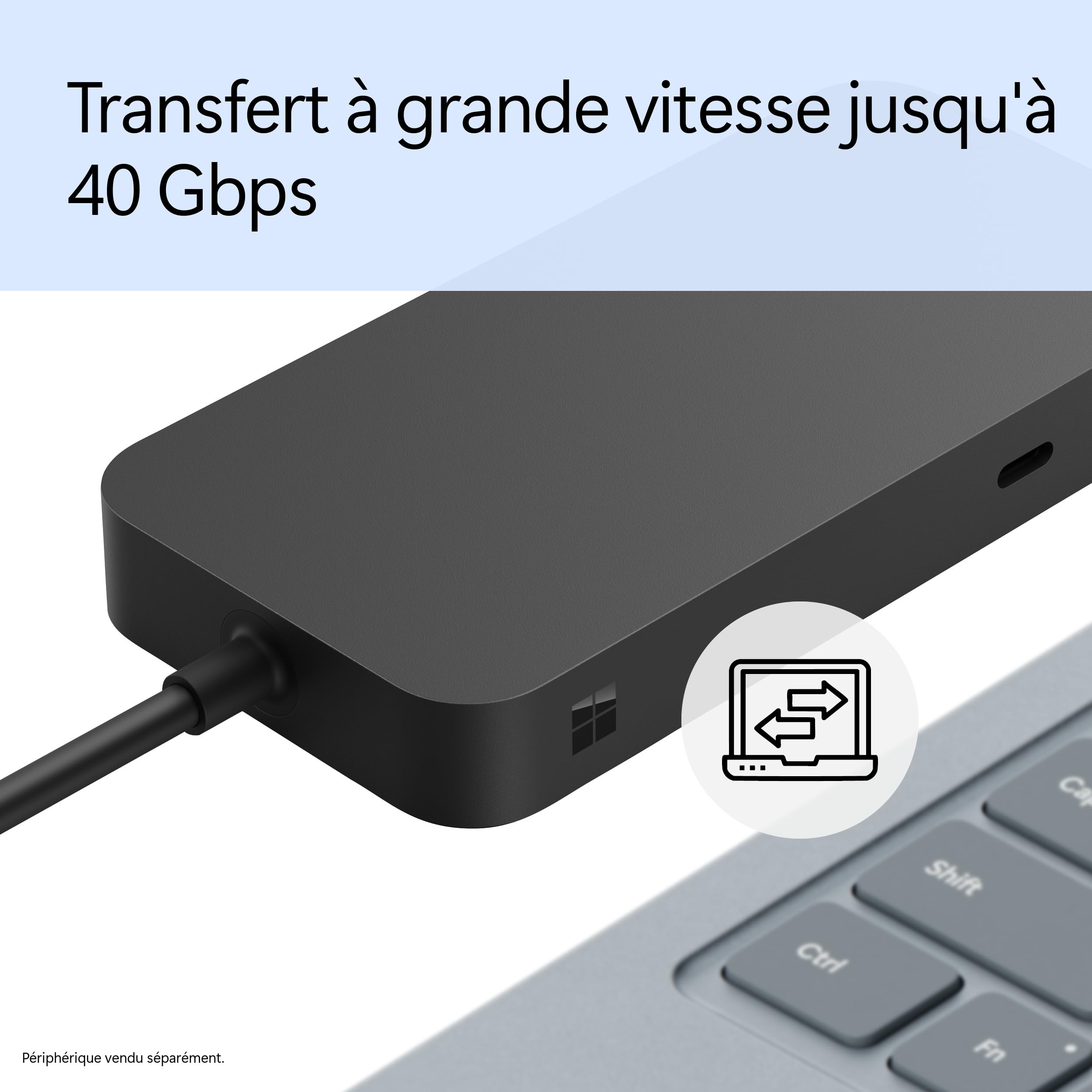 microsoft-surface-dock-usb4-2x-usb-c-usb-a-hdmi-ethernet-65w image 8