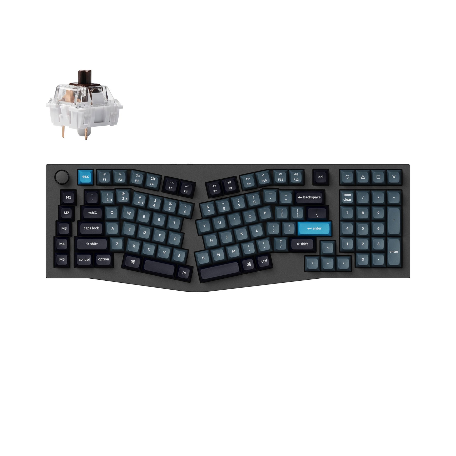 keychron-q13-pro-alice-layout-clavier-m-canique-custom-sans-fil-qmk-via-us-ansi image 2