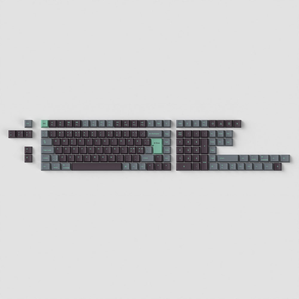 keychron-iso-cherry-profile-set-de-keycaps-full-set-pbt-dye-sub-hacker-mint image 4