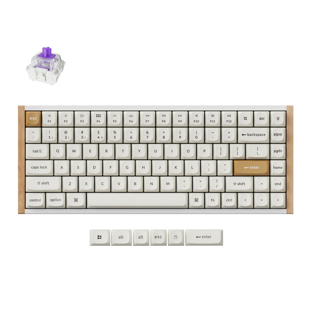 keychron-k2-he-clavier-custom-magn-tique-sans-fil-75-gateron-double-rail image 3
