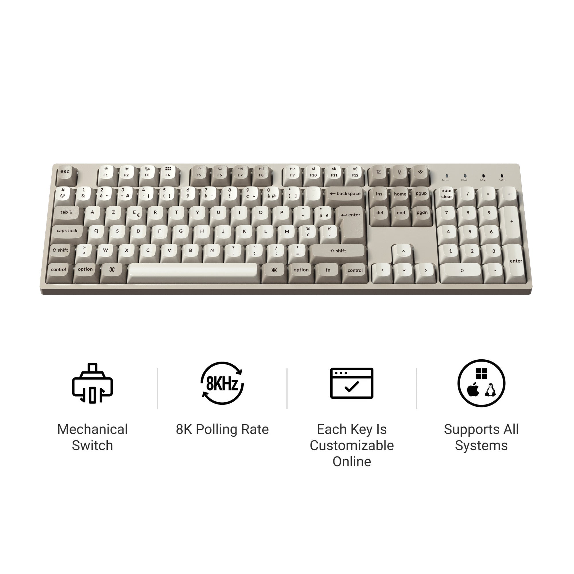 keychron-c2-pro-8k-qmk-clavier-m-canique-filaire-100-iso image 1