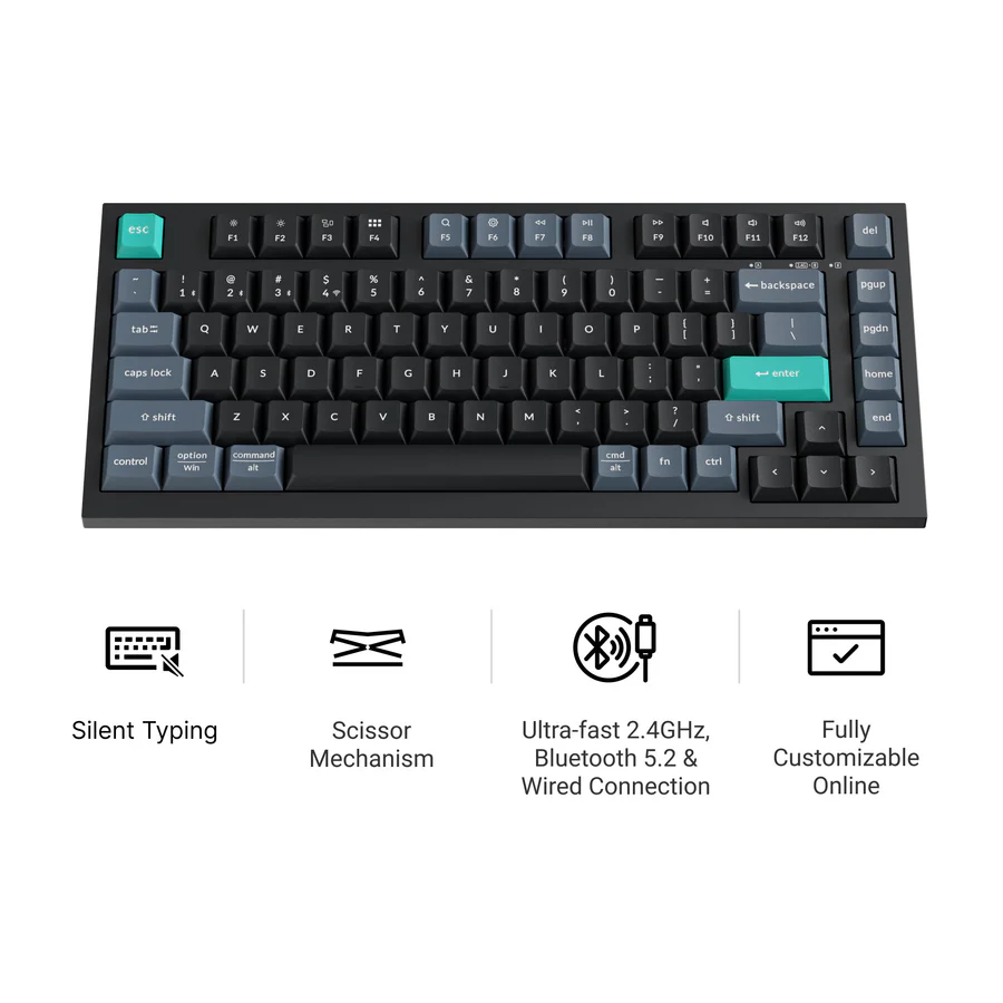 keychron-b31-clavier-sans-fil-75-silencieux-ciseaux image 6