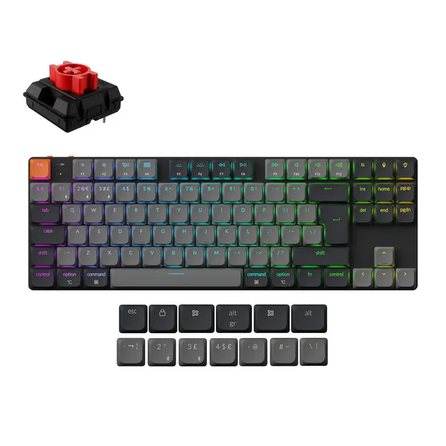 keychron-k1-version-6-clavier-m-canique-sans-fil-ultra-fin-iso-80-tkl image 1