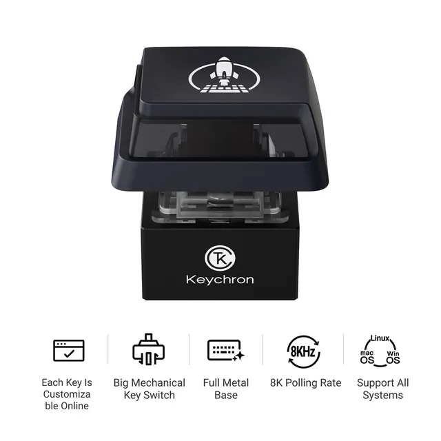 keychron-q0-mini-touche-action-8k-simple-m-tal-qmk image 1
