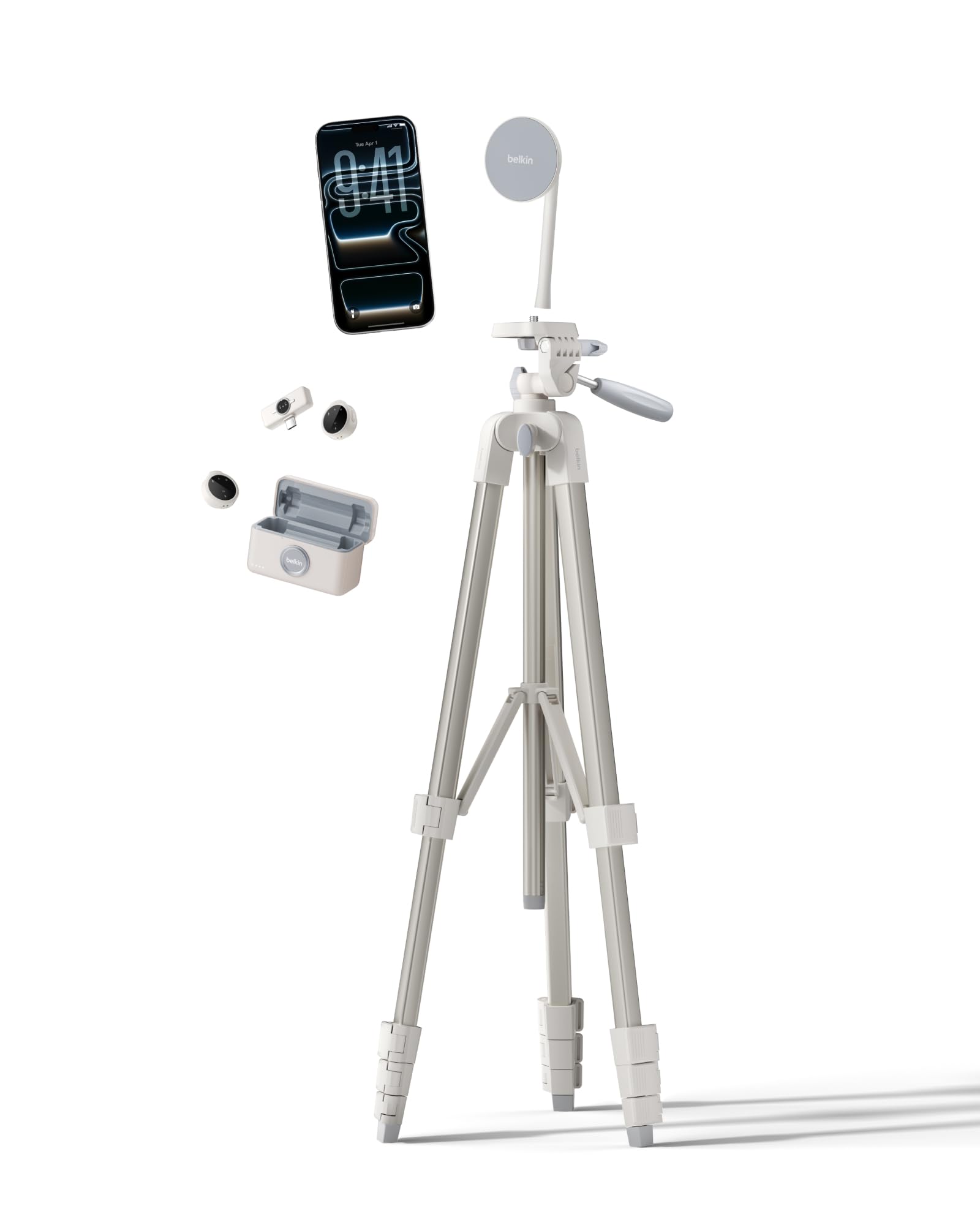 belkin-stage-kit-cr-ateurs-contenu-tr-pied-support-magn-tique-2-micros-sans-fil image 1