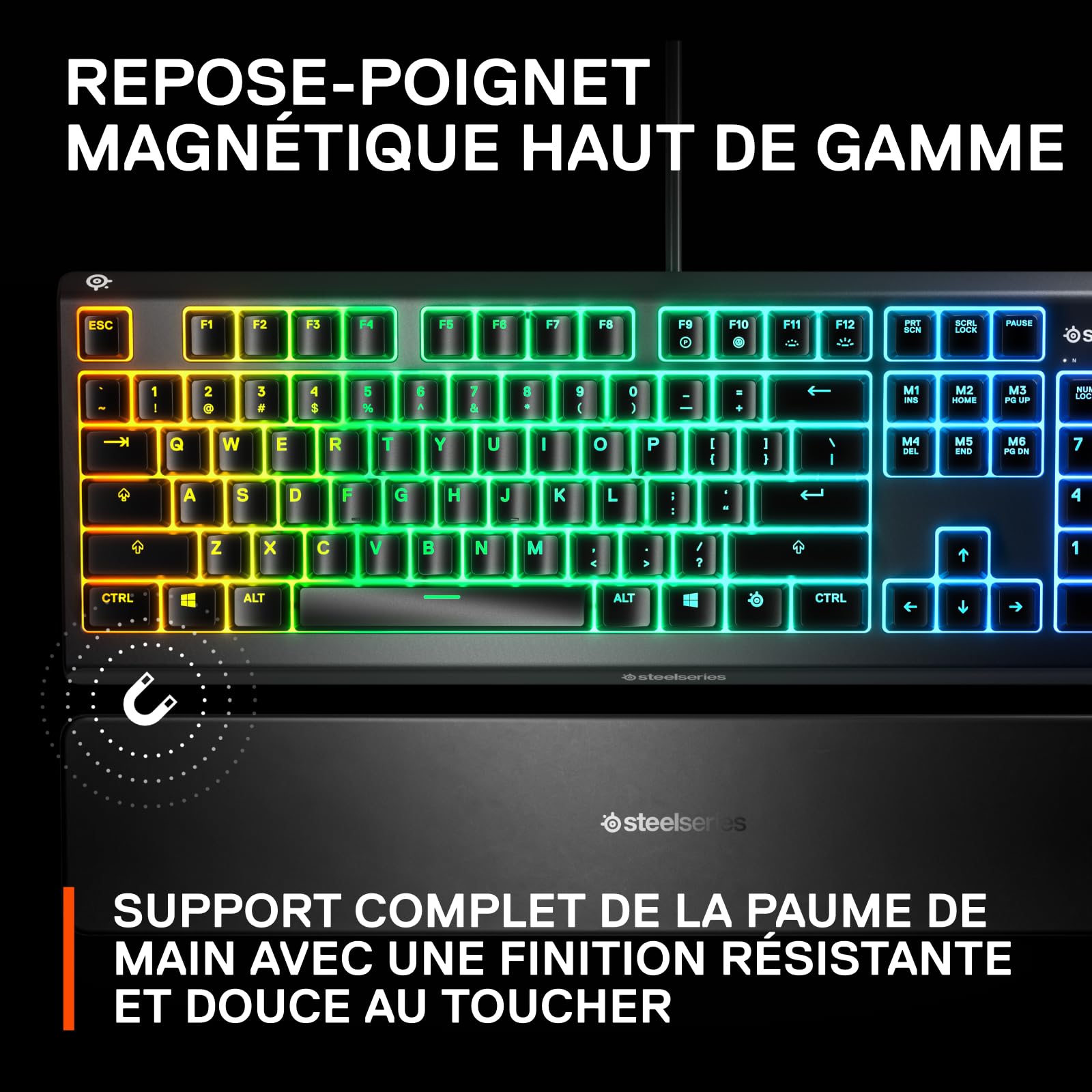 steelseries-apex-3-clavier-gaming-azerty-r-tro-clair-rgb-ip32-noir image 7