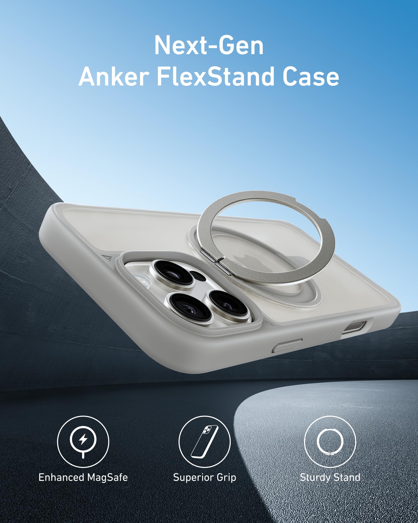 anker-flexstand-coque-magn-tique-iphone-15-pro-max-avec-anneau-support image 2