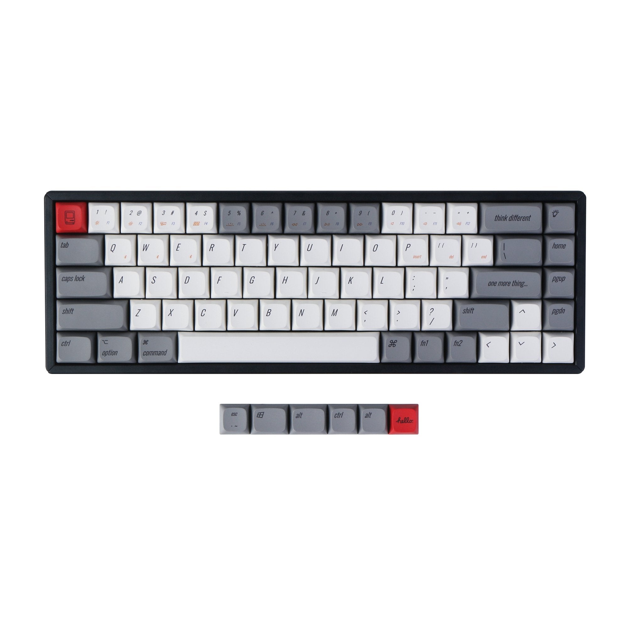 keychron-xda-profile-pbt-retro-keycap-set-set-de-touches-r-tro image 3