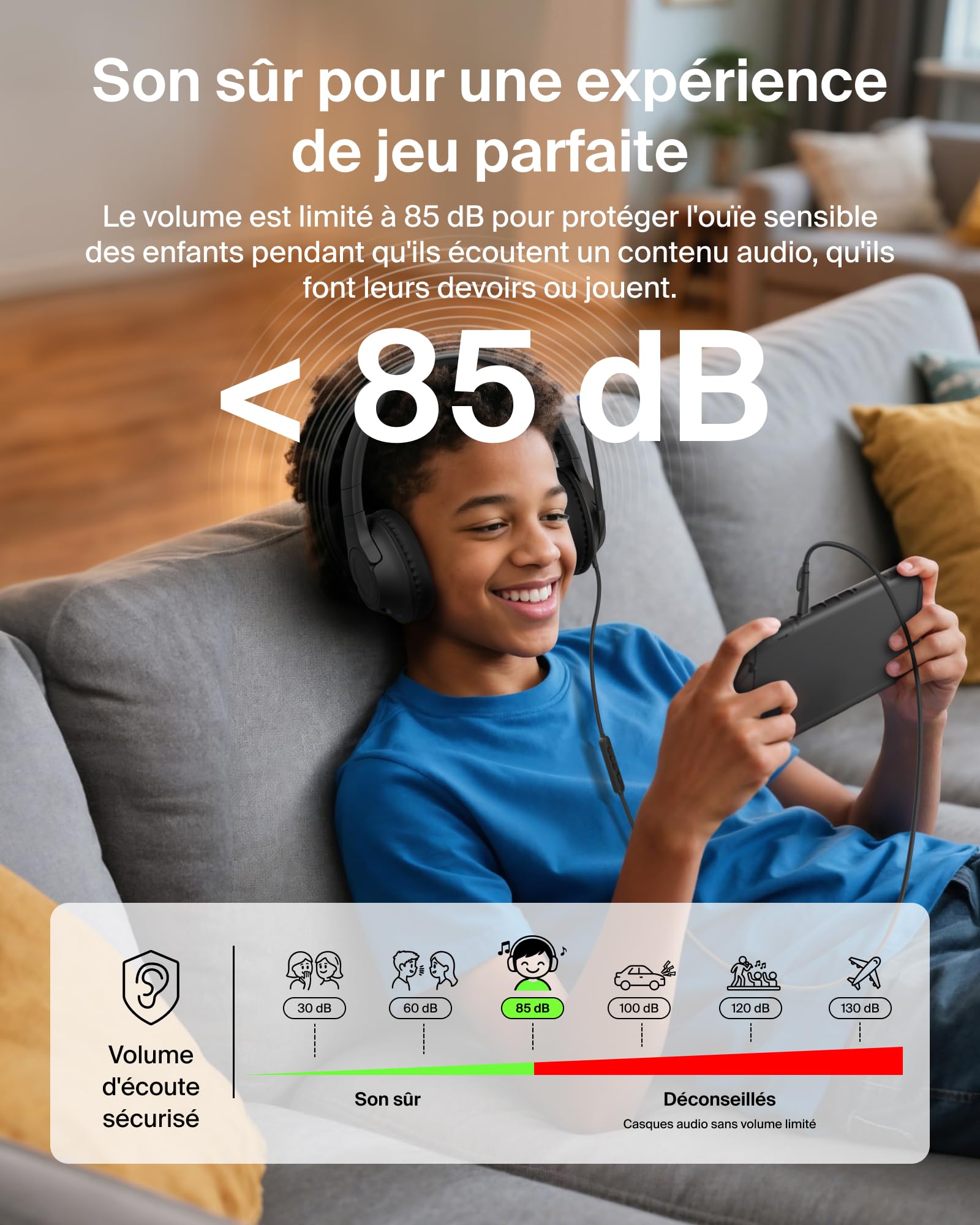 belkin-gaming-inspire-pour-enfants-casque-audio-filaire-avec-adaptateur-usb-c-no image 3