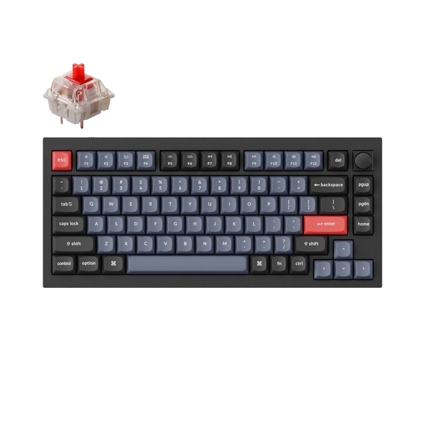 keychron-q1-version-2-clavier-m-canique-filaire-custom-qmk-gateron-ansi image 1