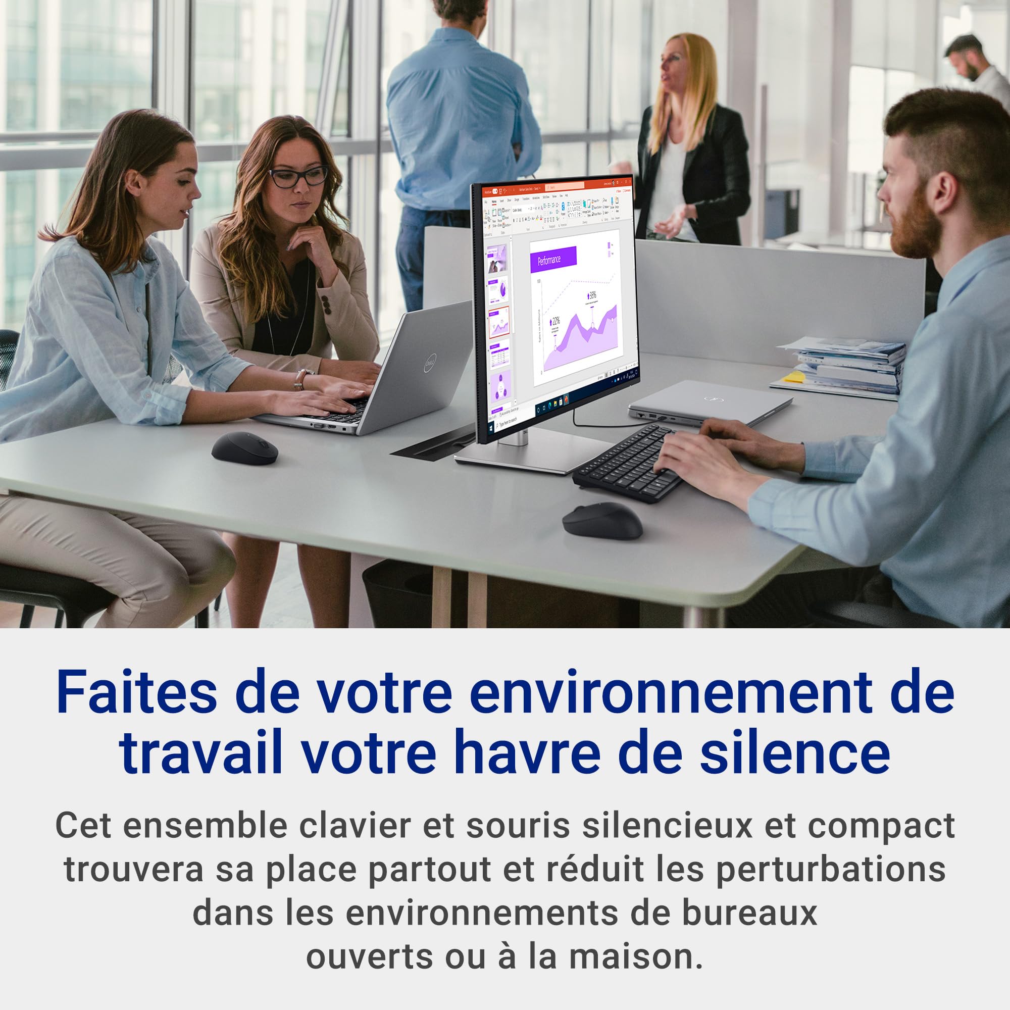 dell-1760-km555-pack-clavier-souris-sans-fil-azerty-silencieux image 2