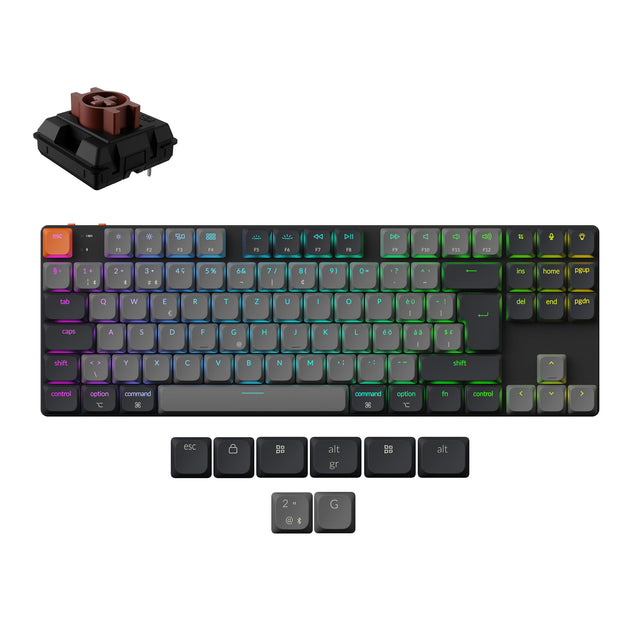 keychron-k1-version-6-clavier-m-canique-sans-fil-ultra-fin-iso-80-tkl image 8