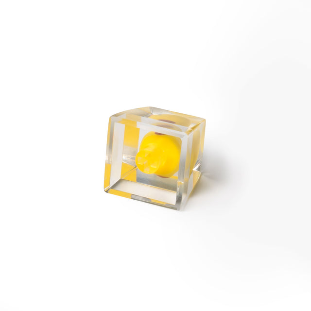 keychron-yellow-duck-capuchon-artisanal-en-r-sine-artisan-keycap image 3