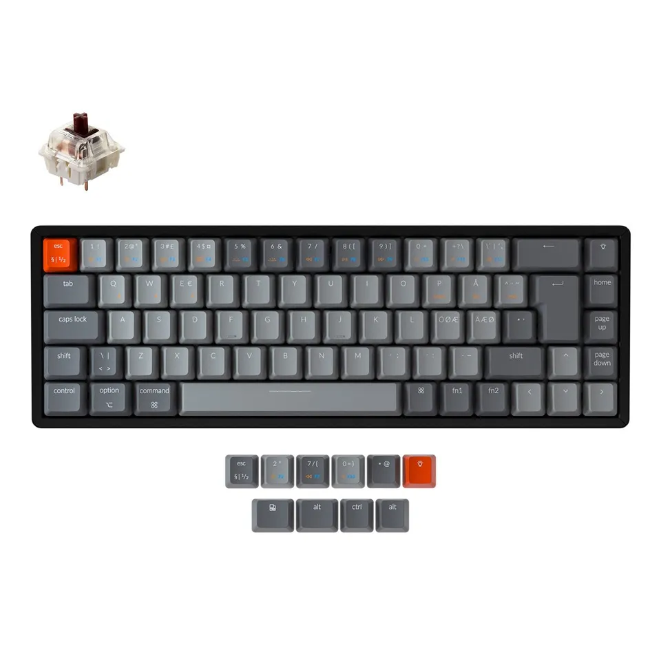 keychron-k6-clavier-m-canique-sans-fil-layout-nordic-iso image 1