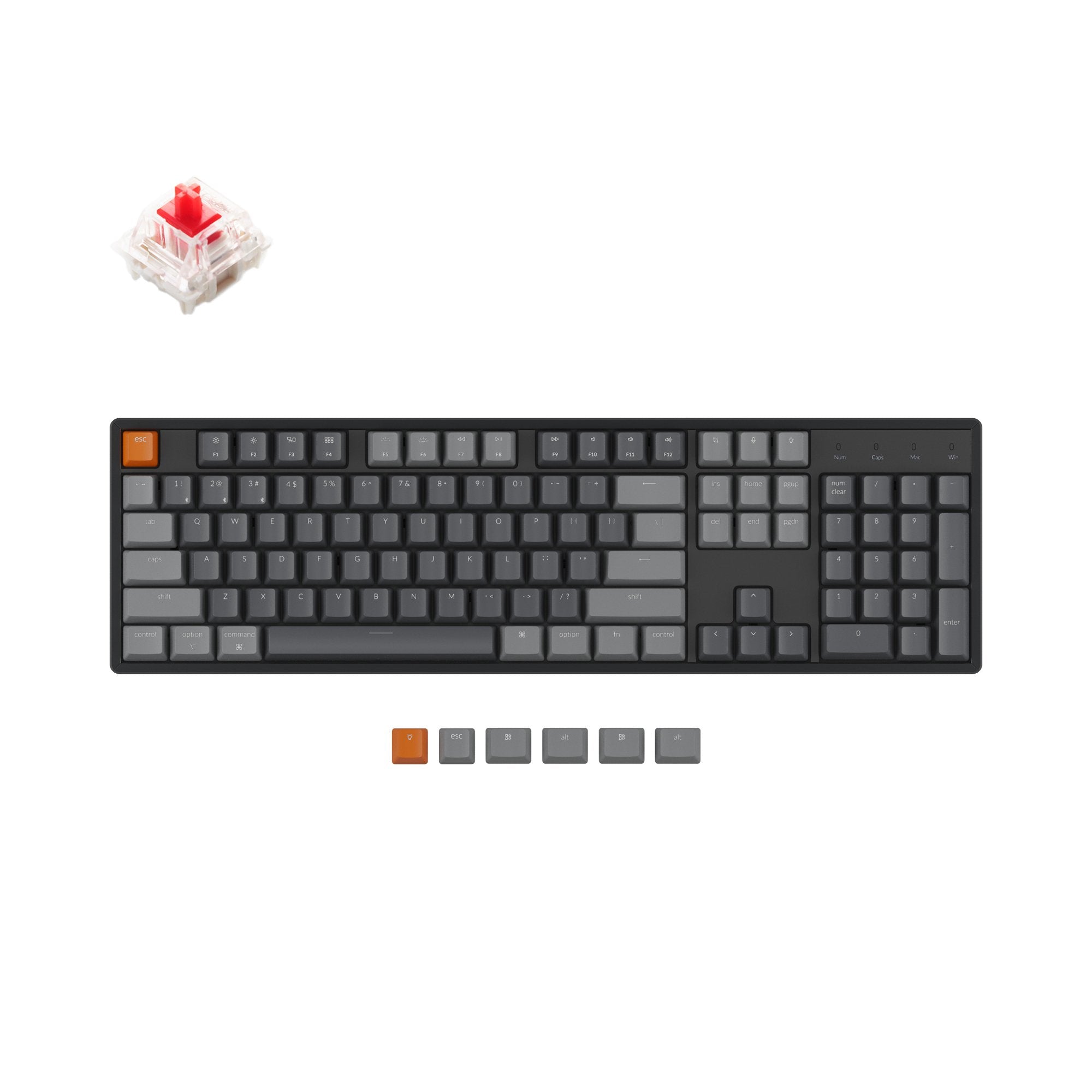 keychron-k10-clavier-m-canique-sans-fil-hot-swap-layout-us-ansi image 4