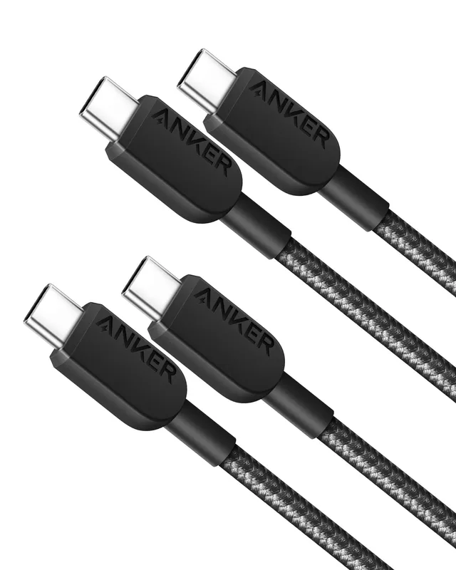 anker-c-ble-usb-c-vers-usb-c-lot-de-2-x-0-9m-noir image 1