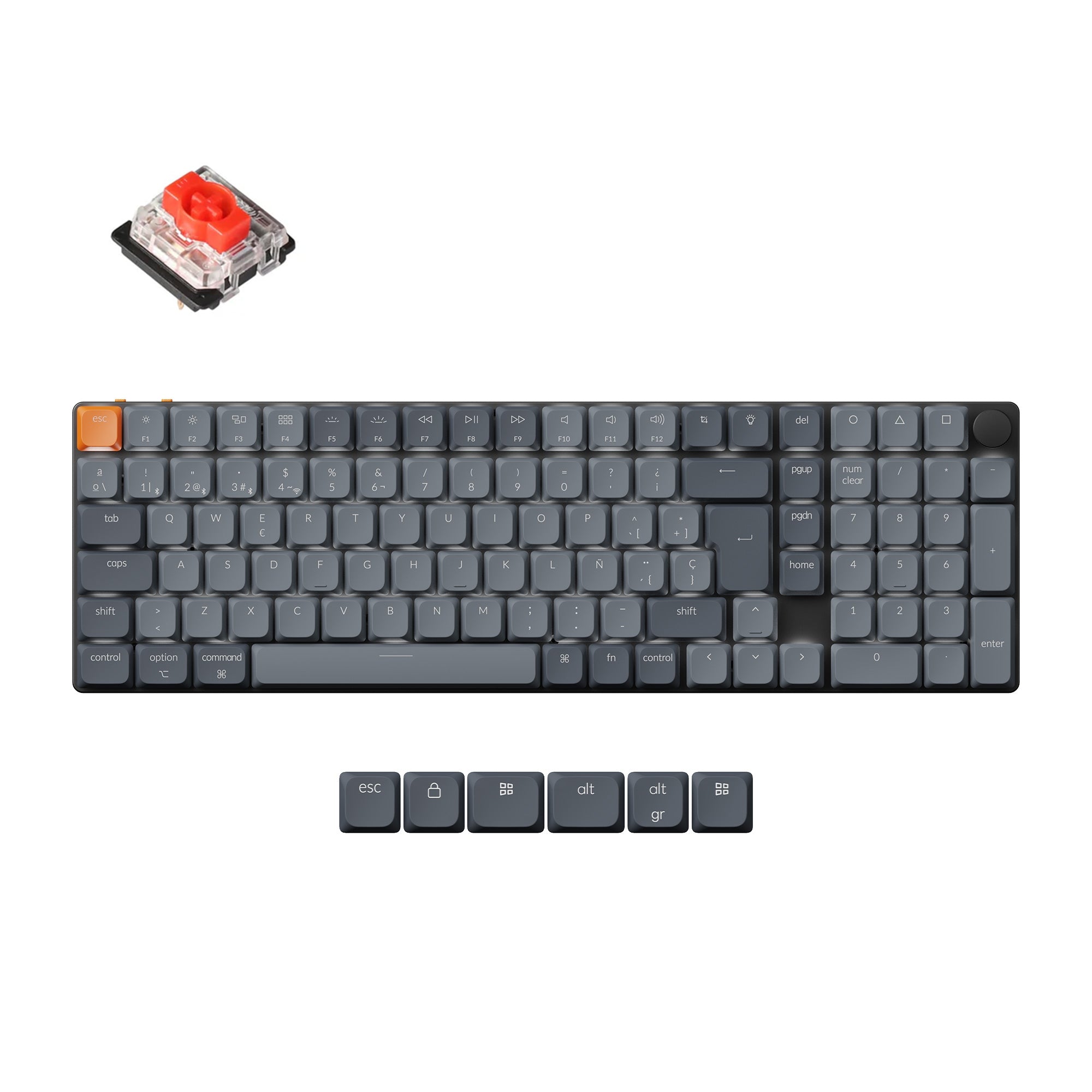 keychron-k17-max-qmk-clavier-low-profile-sans-fil-96-iso-avec-pav-num-rique image 6