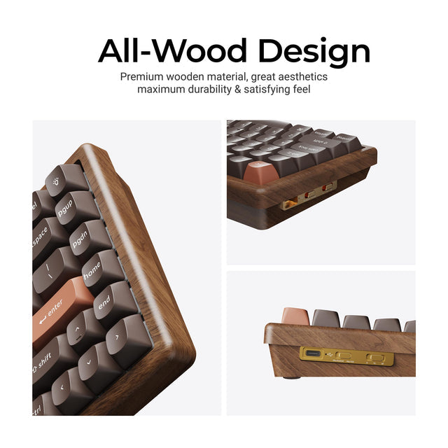 keychron-k2-he-all-wood-special-edition-clavier-magn-tique-sans-fil-75-en-bois image 6