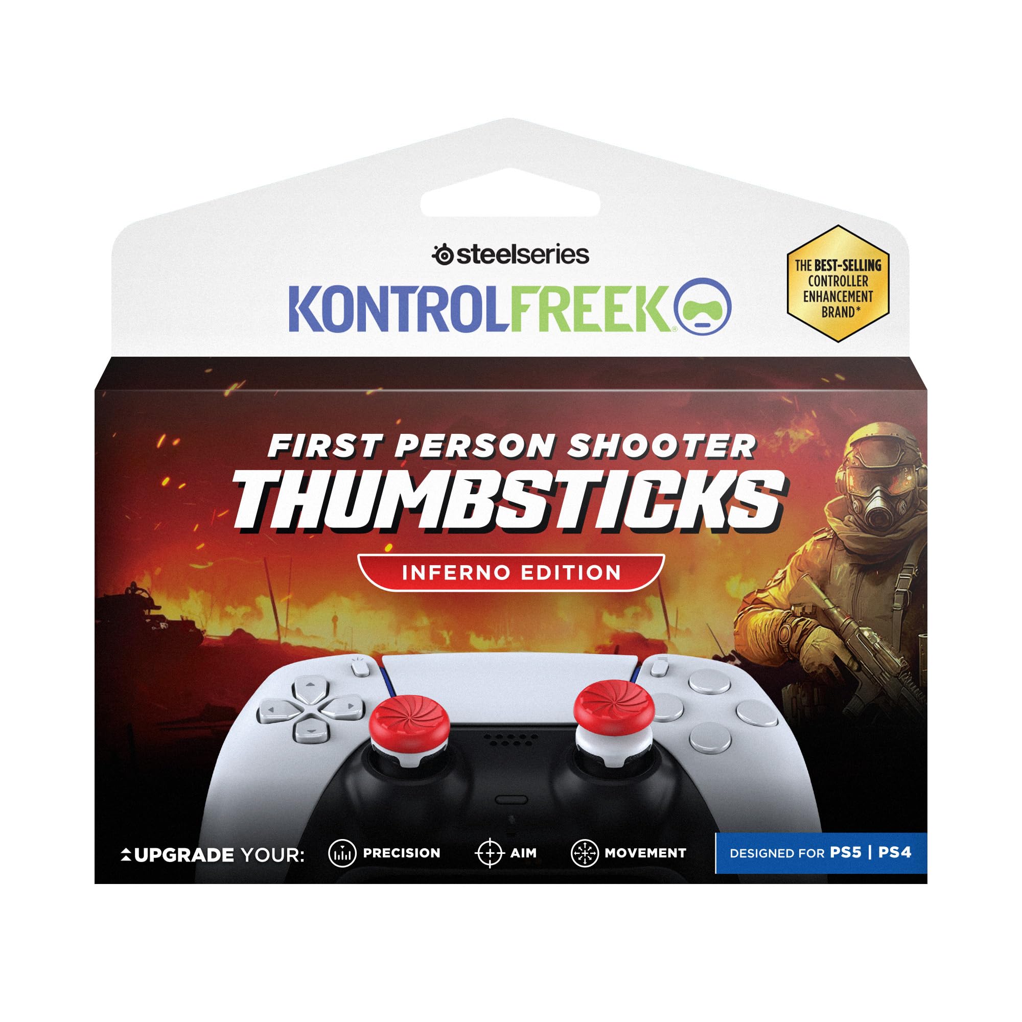 kontrolfreek-fps-freek-inferno-grips-manette-ps5-ps4-rouge image 7