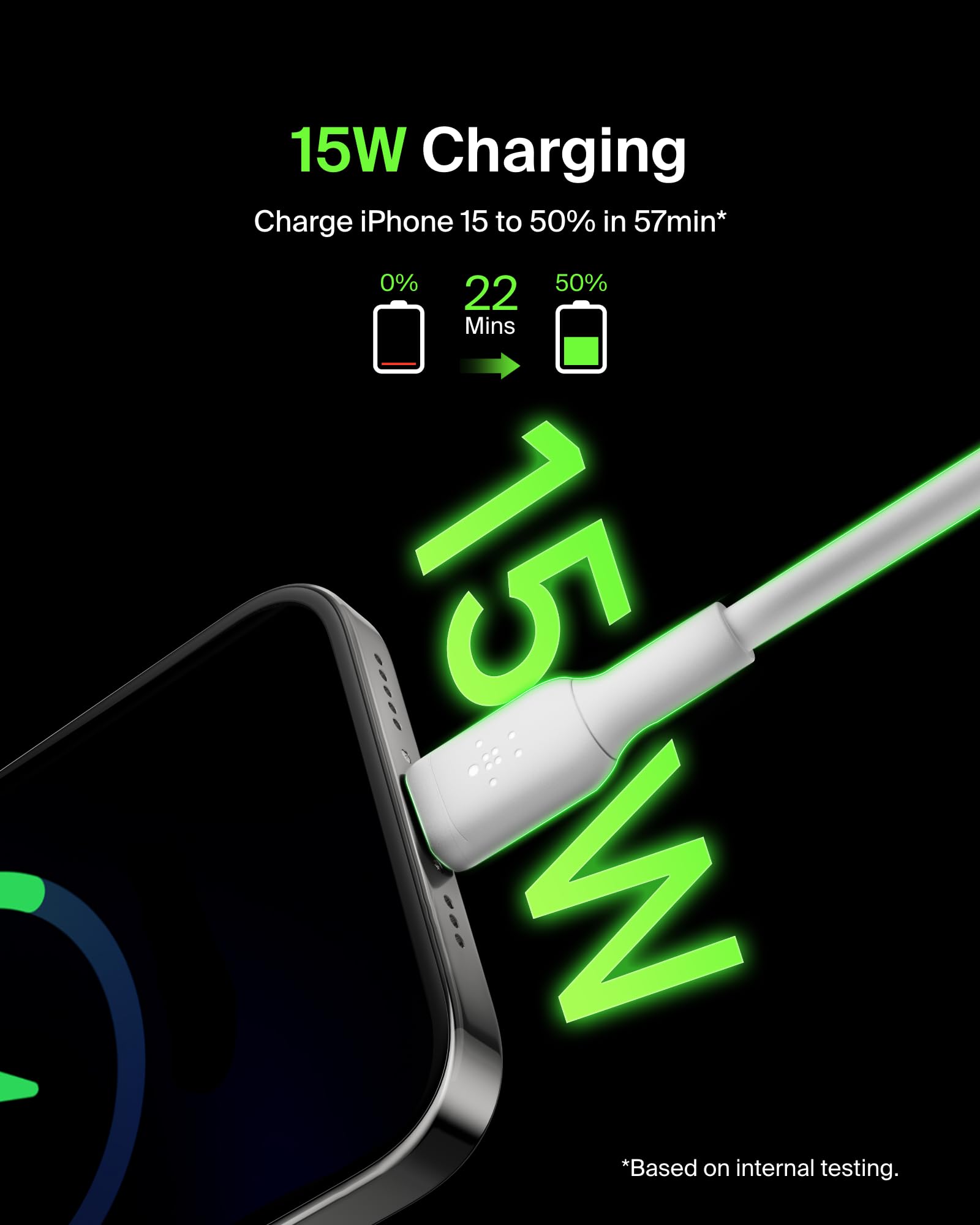 belkin-boostcharge-c-ble-usb-c-vers-usb-a-1-m-blanc-pack-de-2 image 2
