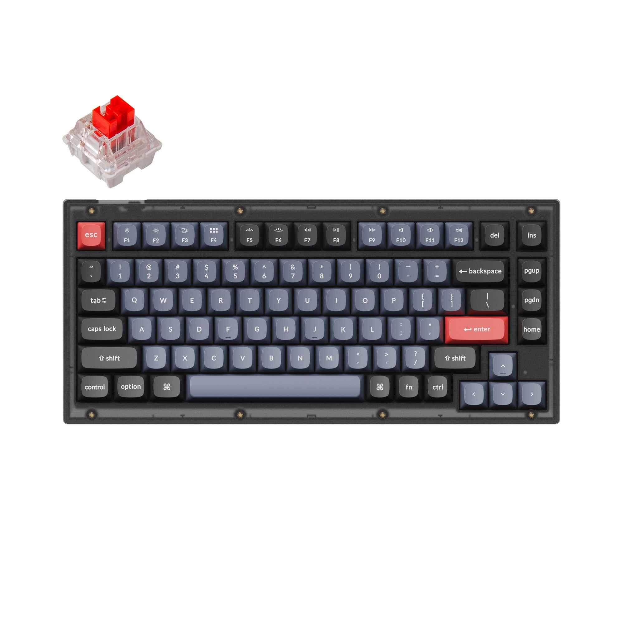 keychron-v1-qmk-clavier-m-canique-custom-filaire-75-ansi-us image 1