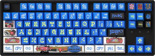keychron-x-ninego-set-de-keycaps-pbt-cherry-dye-sub-140-touches image 4