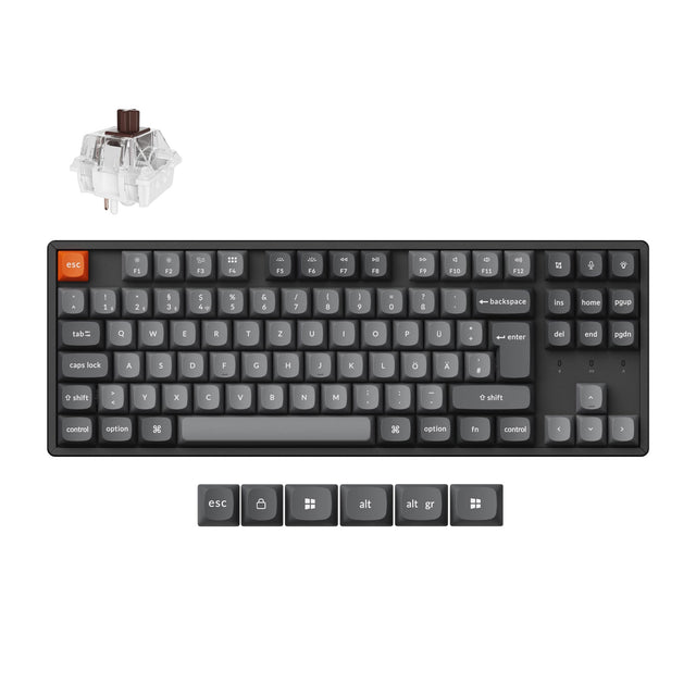 keychron-k8-max-qmk-clavier-m-canique-sans-fil-tkl-80-iso image 5