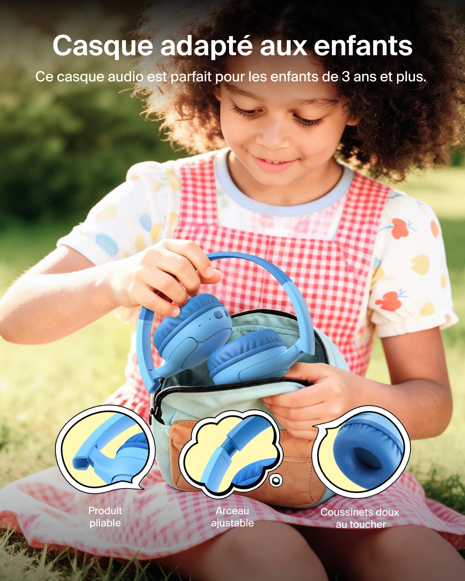 belkin-soundform-mini-2-casque-enfant-bluetooth-bleu-55h image 5