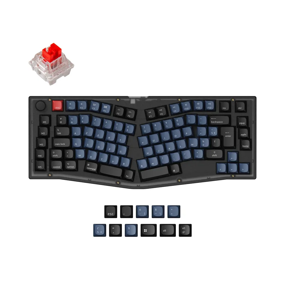 keychron-v10-alice-layout-clavier-m-canique-custom-iso-assembl image 1