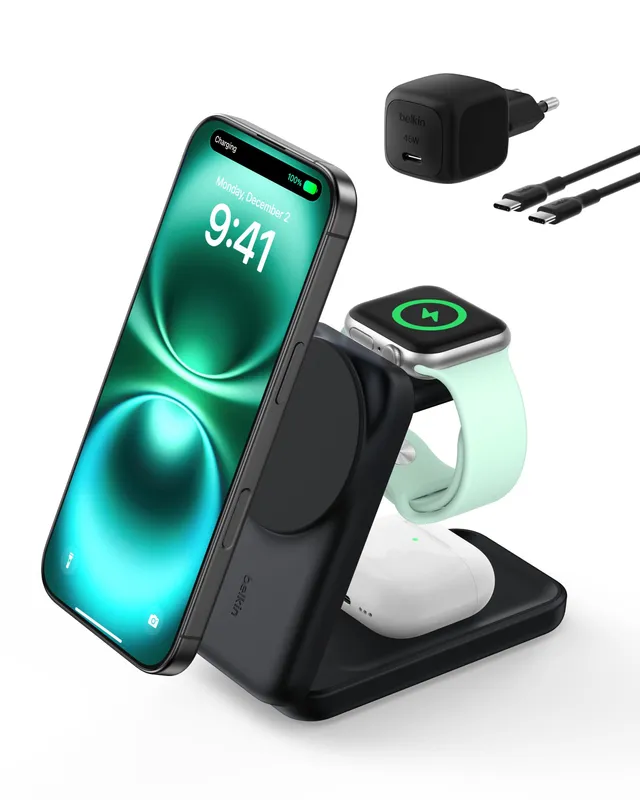 belkin-ultracharge-chargeur-induction-3-en-1-qi2-25w-noir image 1