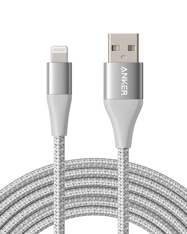 anker-551-c-ble-usb-a-vers-lightning-3-m-certifi-mfi-nylon-tress-argent image 1