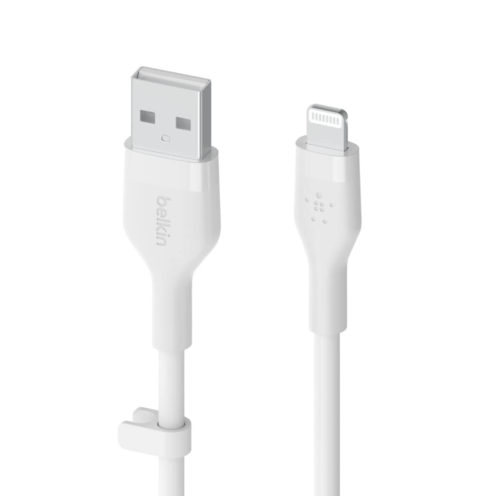 belkin-boostcharge-flex-c-ble-usb-a-vers-lightning-silicone-3-m-blanc image 2
