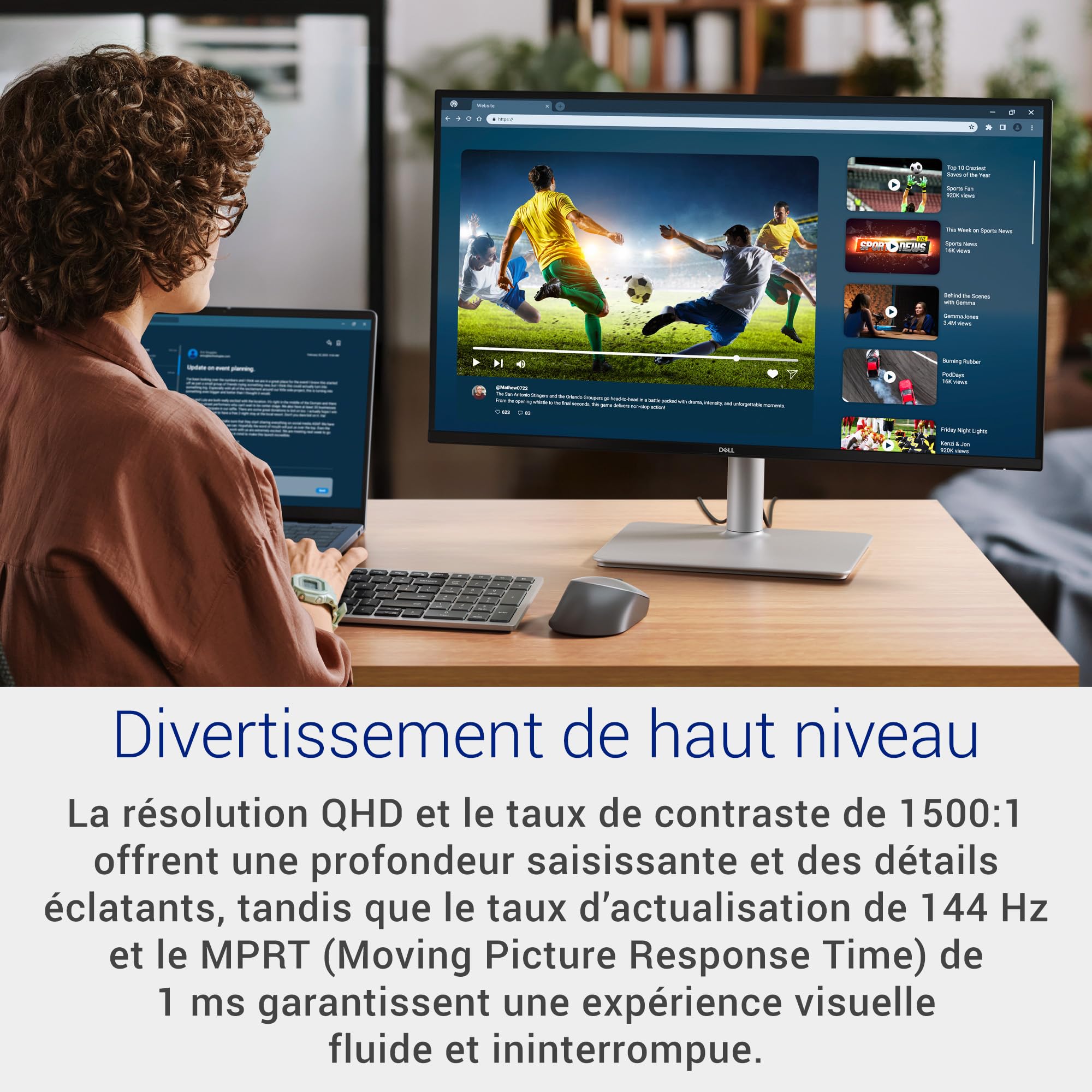 dell-27-plus-s2725dsm-moniteur-qhd-27-pouces-ips-144hz-avec-haut-parleurs image 2