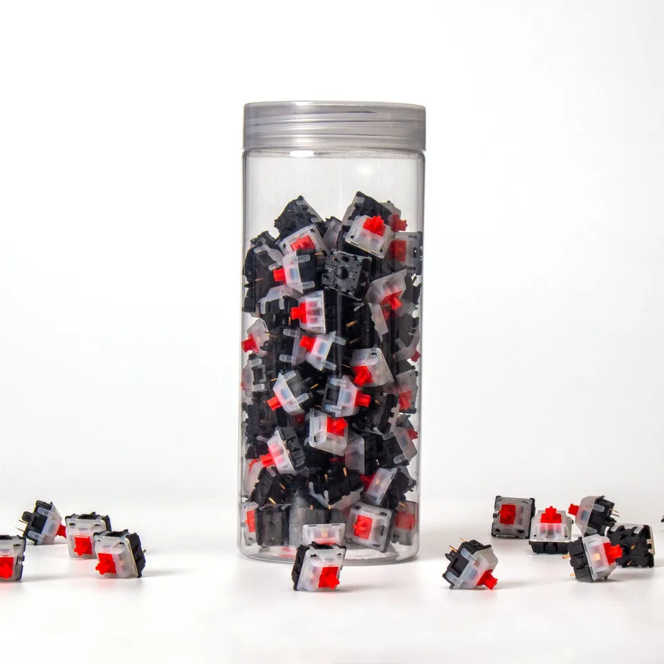 keychron-gateron-ks-3x47-milky-top-black-bottom-switch-lot-de-110-switches-m-can image 1