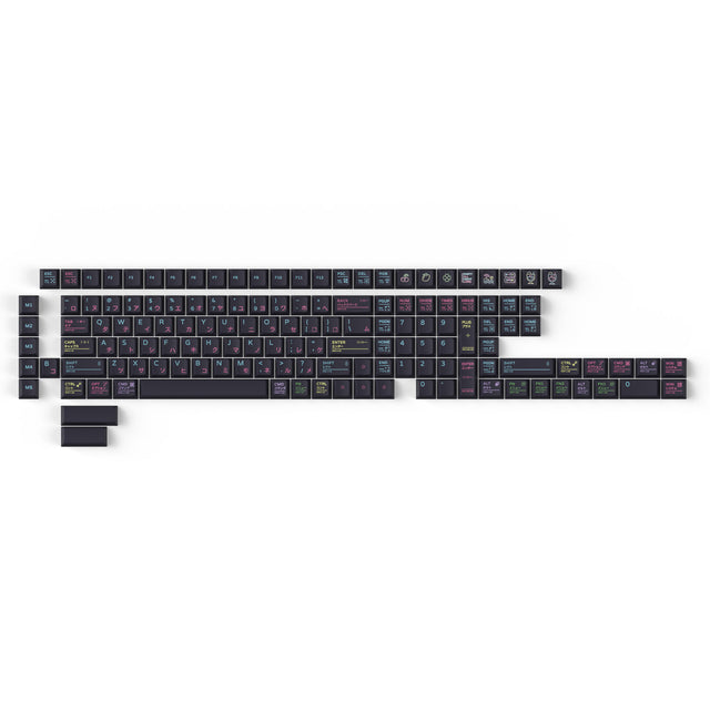 keychron-neon-night-set-de-keycaps-pbt-cherry-dye-sub-140-touches image 1