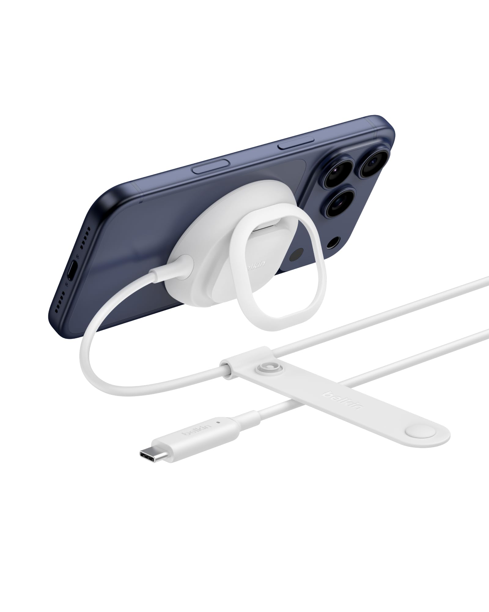 belkin-ultracharge-chargeur-magn-tique-qi2-25w-avec-b-quille-et-c-ble-2-m-blanc image 1
