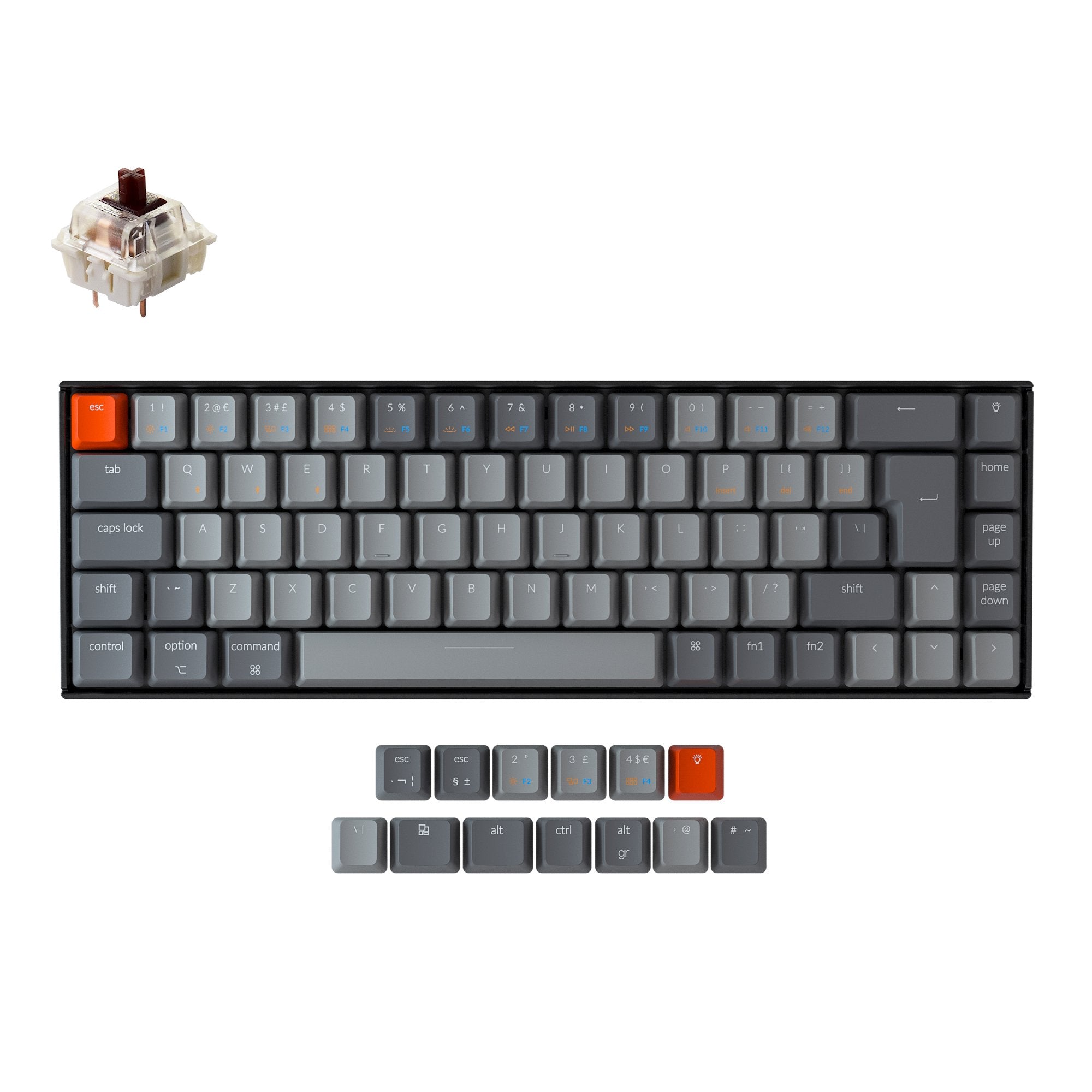 keychron-k6-clavier-m-canique-sans-fil-compact-65-uk-iso image 2
