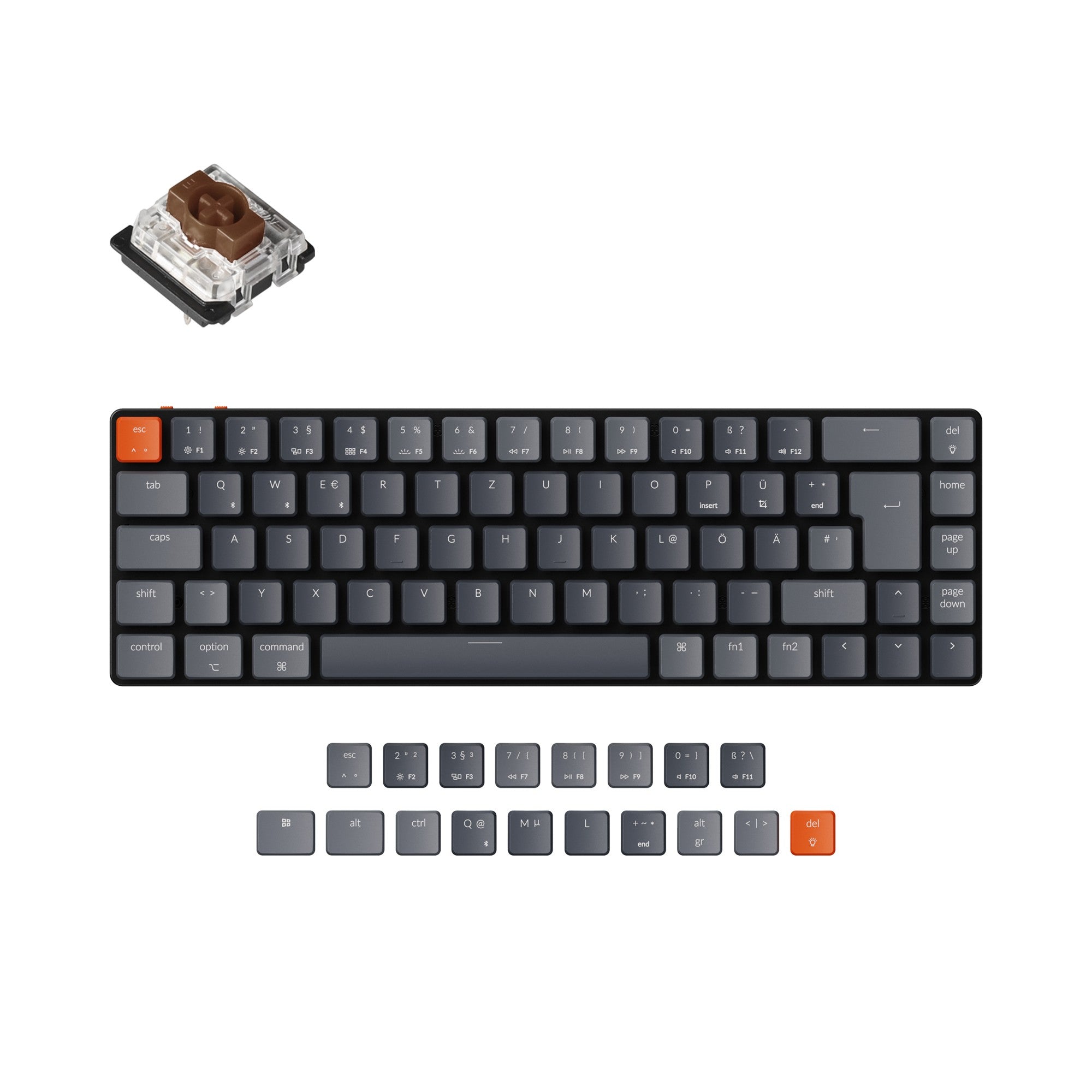 keychron-k7-clavier-m-canique-sans-fil-ultra-fin-65-allemand-iso-de image 6