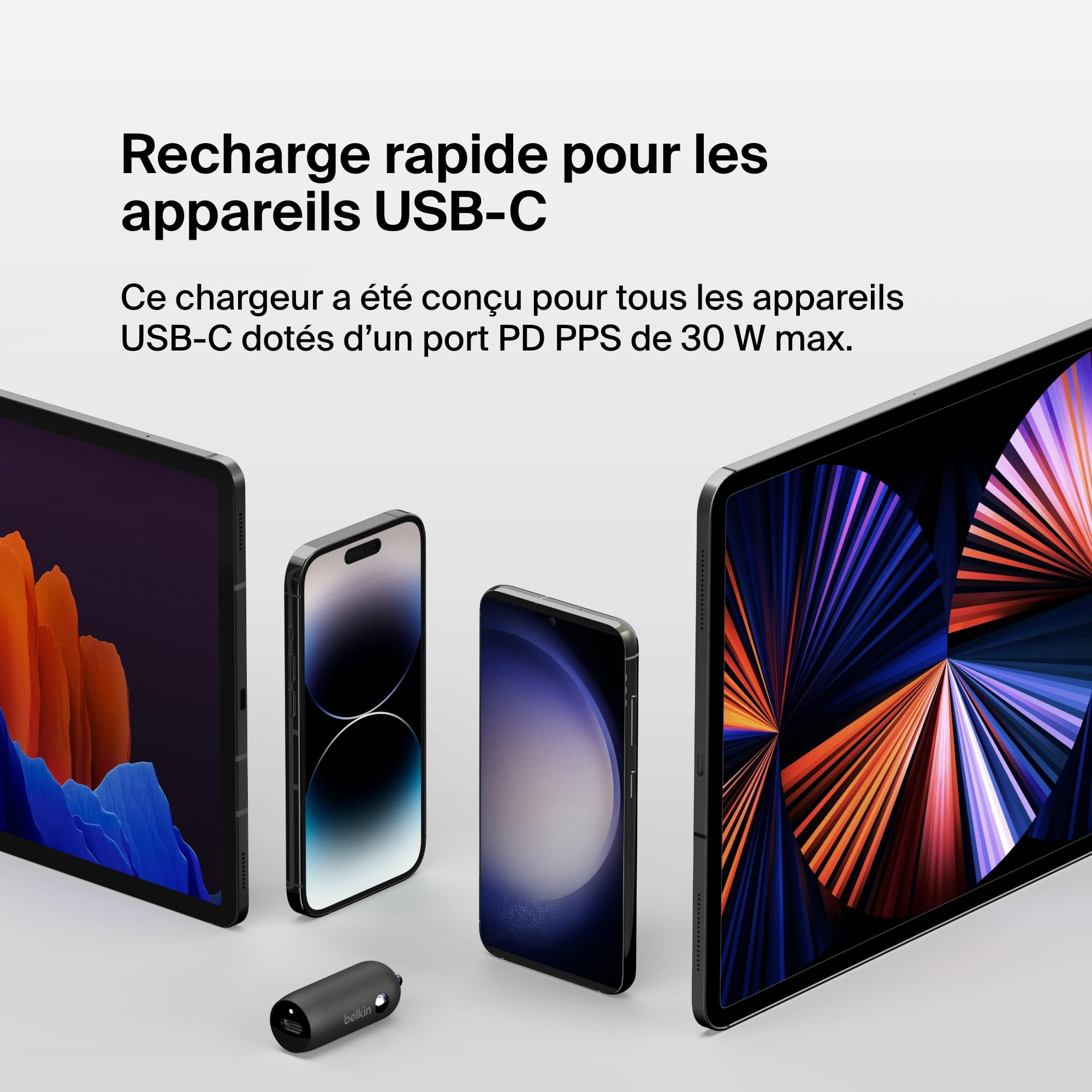 belkin-boostcharge-chargeur-voiture-30w-usb-c-pd-allume-cigare image 4