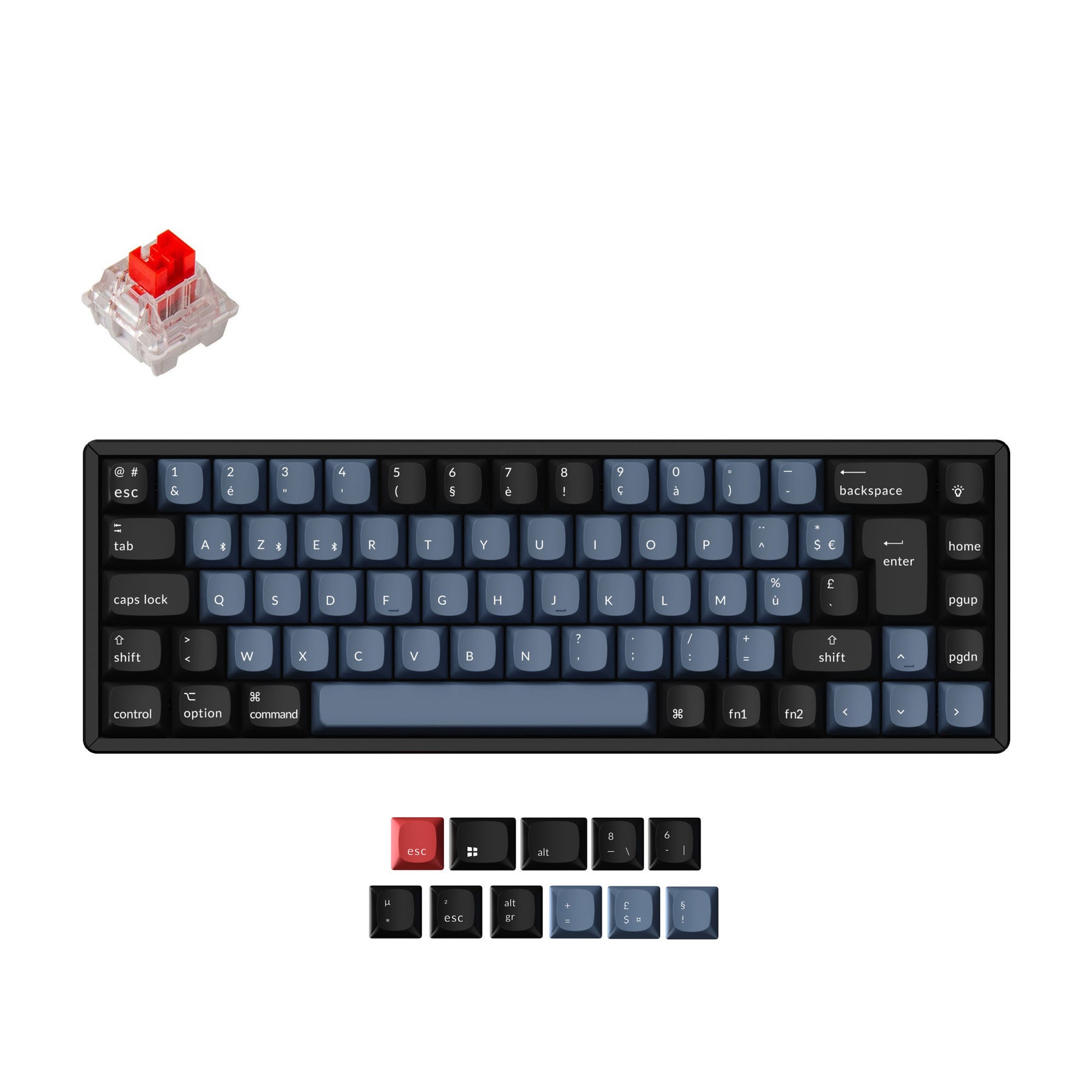 keychron-k6-pro-qmk-via-clavier-m-canique-sans-fil-65-iso-fran-ais image 1