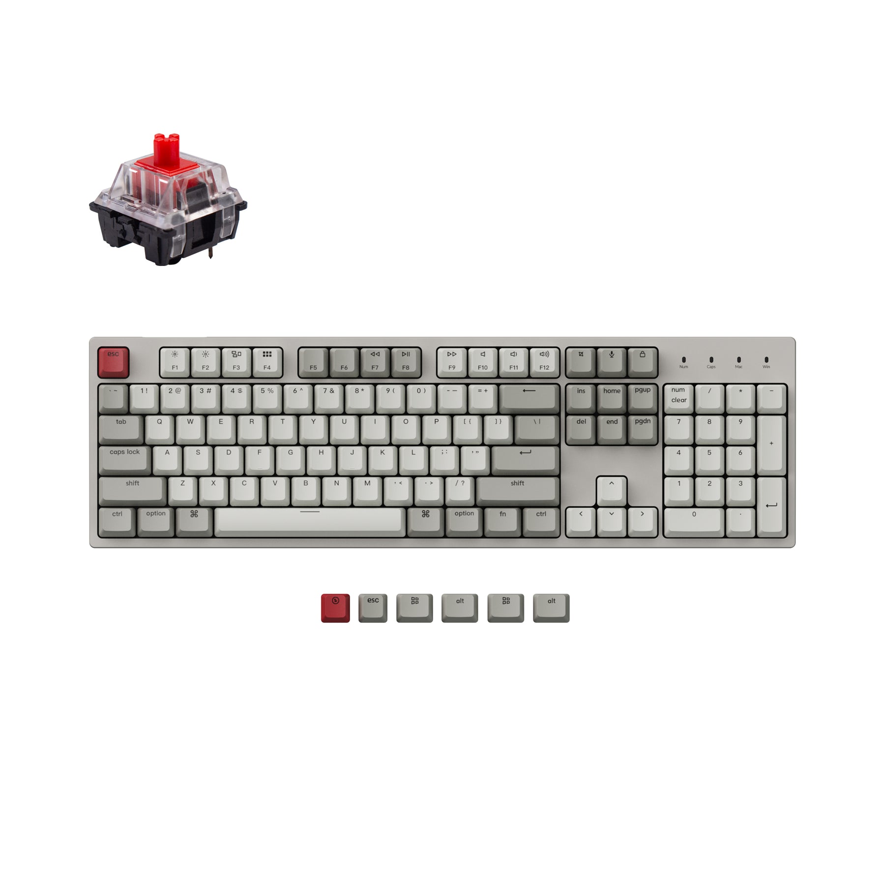 keychron-c2-clavier-m-canique-filaire-full-size-ansi-us image 7