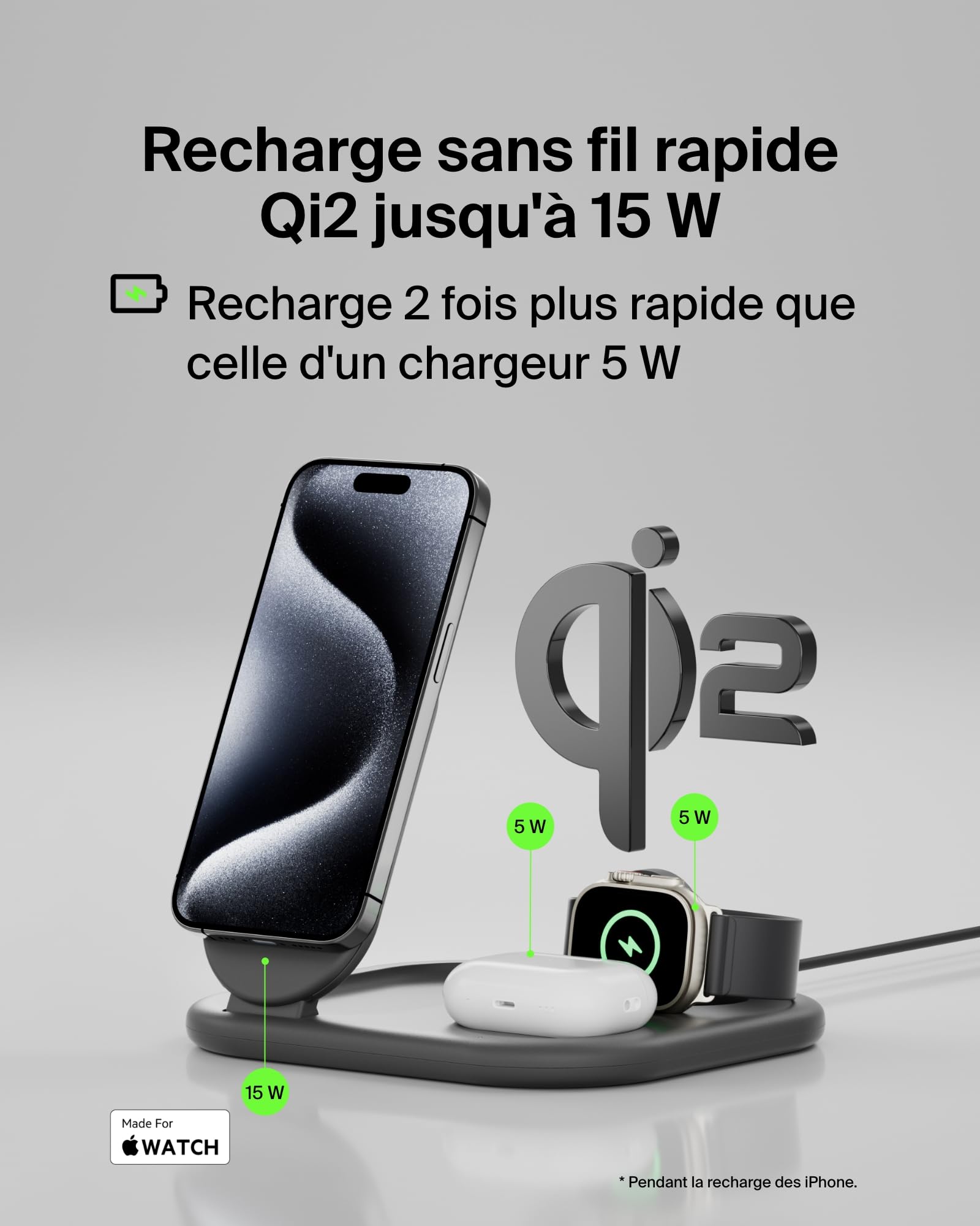 belkin-boostcharge-socle-de-recharge-3-en-1-magn-tique-pliable-qi2-15-w-magsafe- image 2