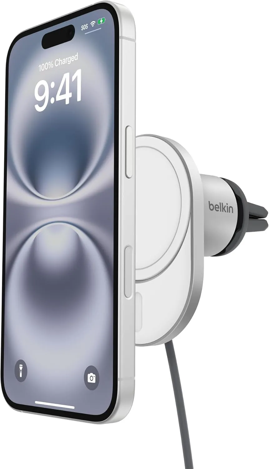 belkin-boostcharge-pro-chargeur-de-voiture-magn-tique-sans-fil-qi2-15-w-compatib image 1
