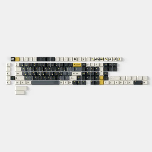 keychron-retro-garage-set-complet-140-touches-pbt-dye-sub-profil-cherry image 1