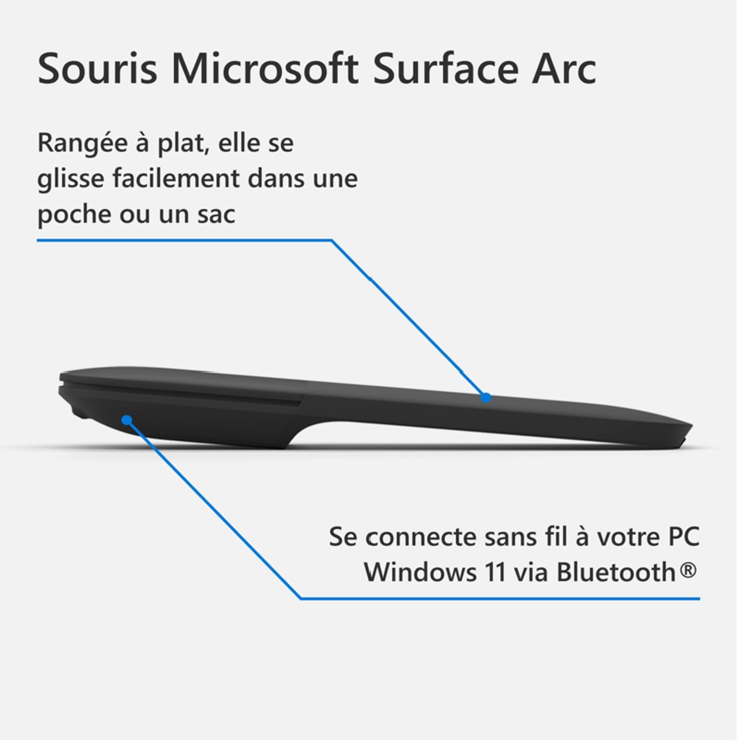 microsoft-surface-arc-souris-bluetooth-pliable-ultra-fine-noir image 6