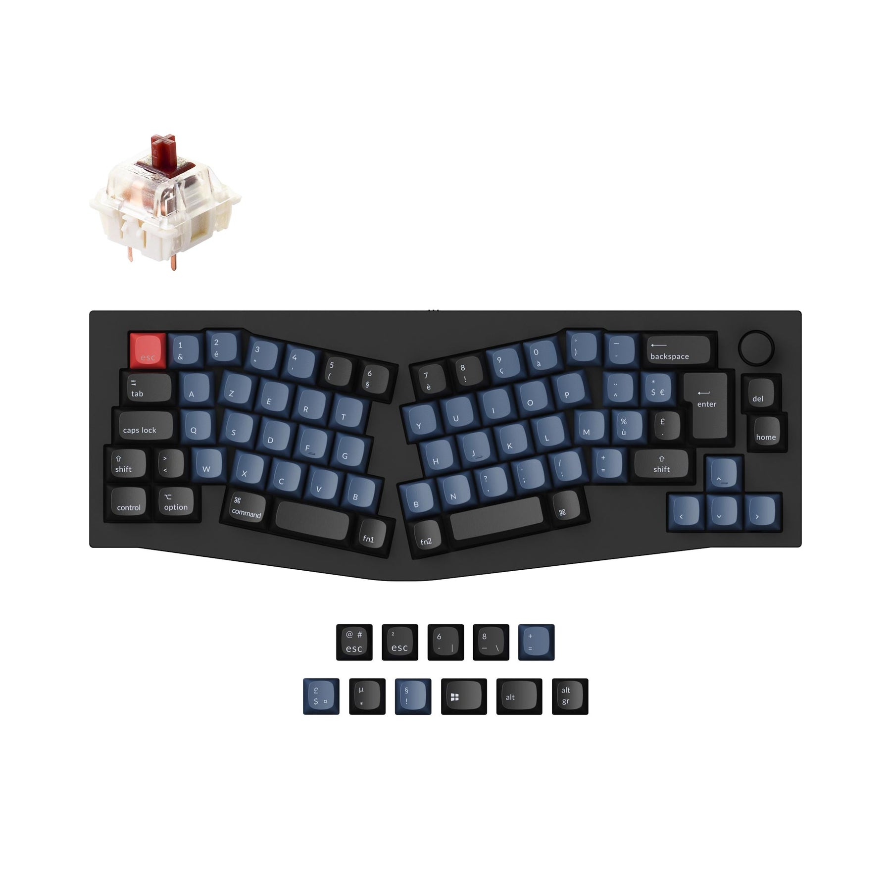 keychron-q8-alice-layout-clavier-m-canique-custom-qmk-avec-molette-collection-is image 2