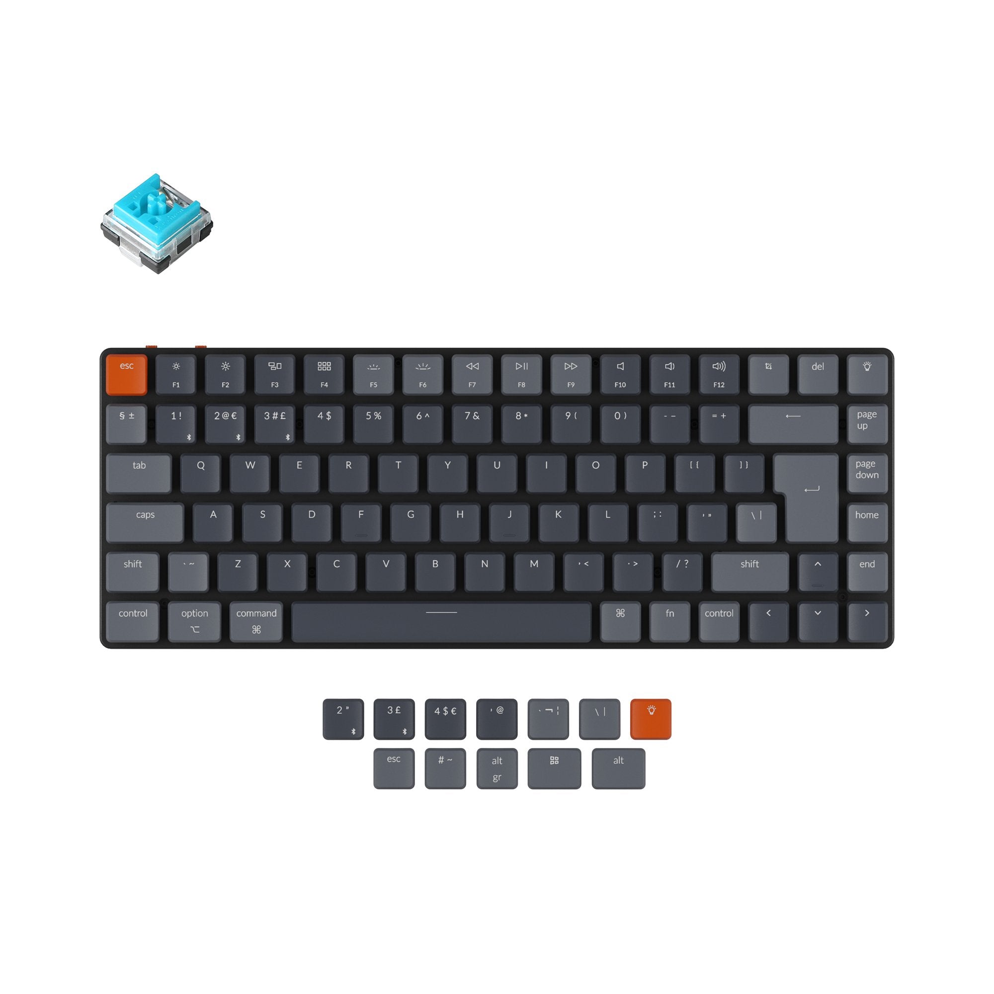 keychron-k3-version-2-clavier-m-canique-sans-fil-ultra-fin-uk-iso image 5