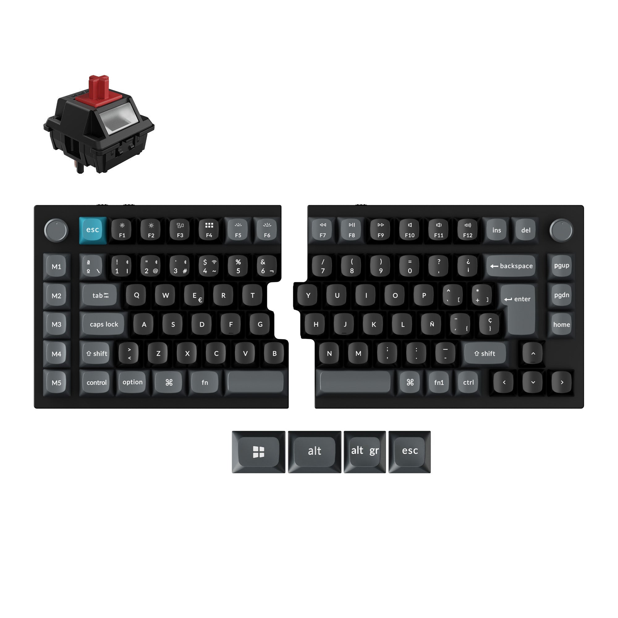 keychron-q11-ultra-8k-clavier-m-canique-custom-sans-fil-split-75-iso image 1