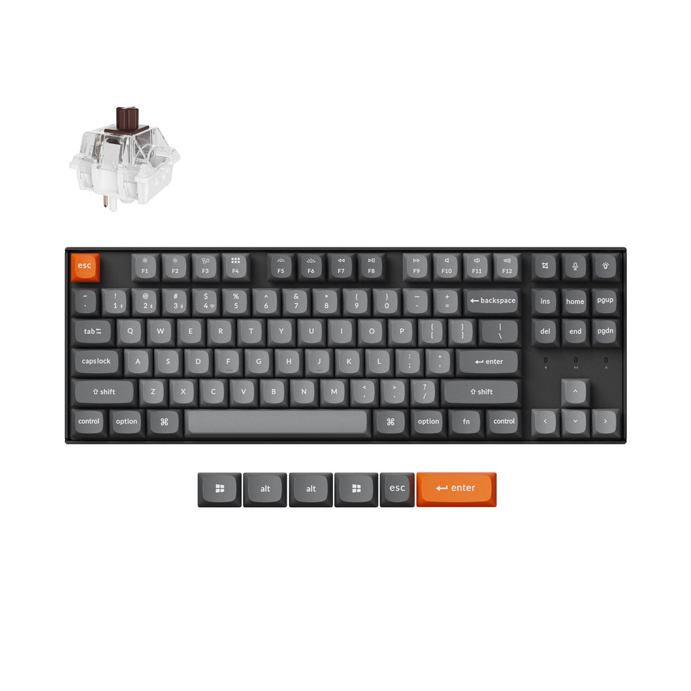 keychron-k8-max-qmk-clavier-m-canique-sans-fil-80-tkl-us-ansi image 2
